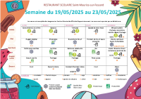 Menus du 19 au 23 mai