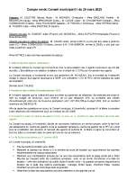 Compte rendu Conseil municipal 01 du 26 mars 2025
