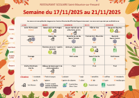 Menus 17 au 21 novembre