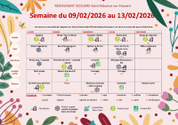 Menus du 09 au 14 février